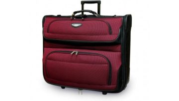 Rolling Garment Bag Red