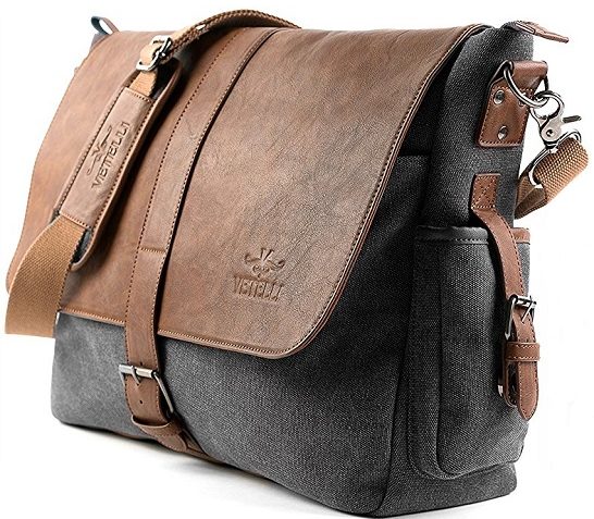 Vetelli laptop shoulder bag corner